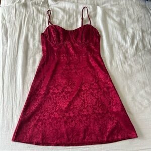 Red floral Princess Polly mini dress